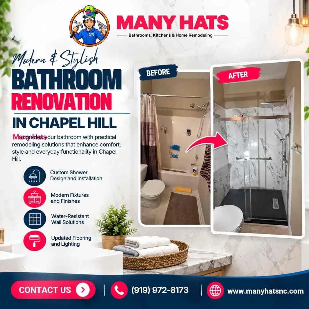 Bathroom Renovation in Chapel Hill | Manyhats