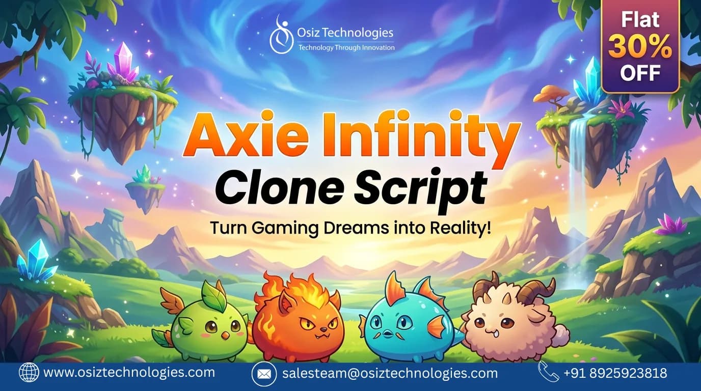 Axie Infinity Clone Script | Power Your P2E Gaming Startup With 30% OFF | Osiz