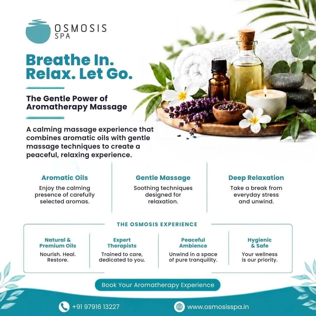 Aromatherapy Massage for Relaxation at Osmosis Spa