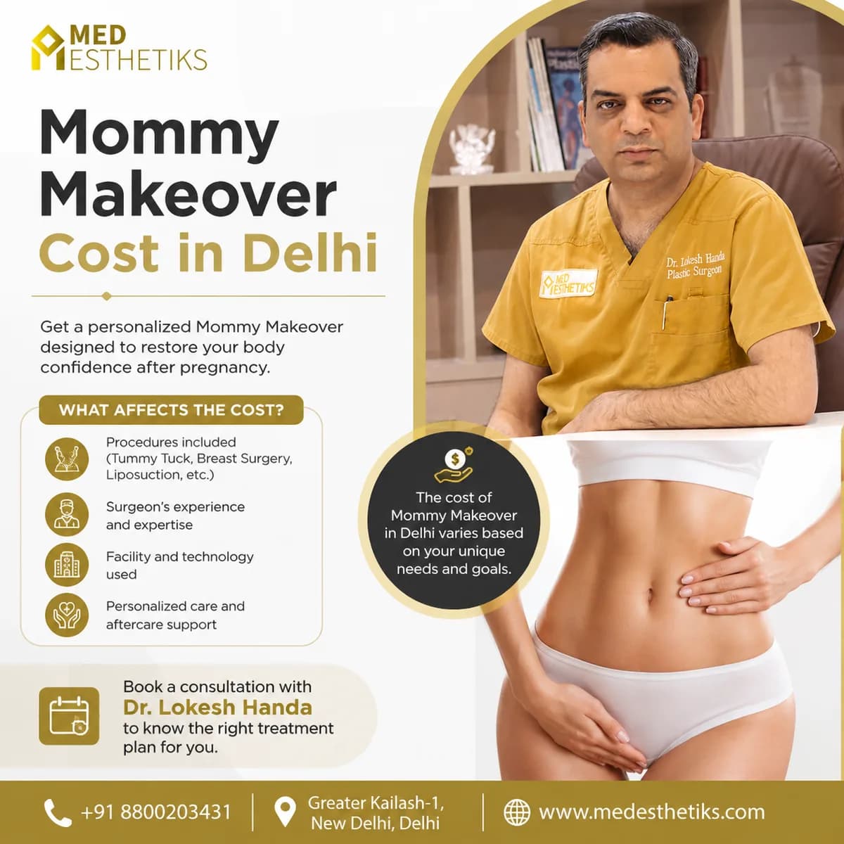 Mommy Makeover Surgery in Delhi | Personalized Body Contouring