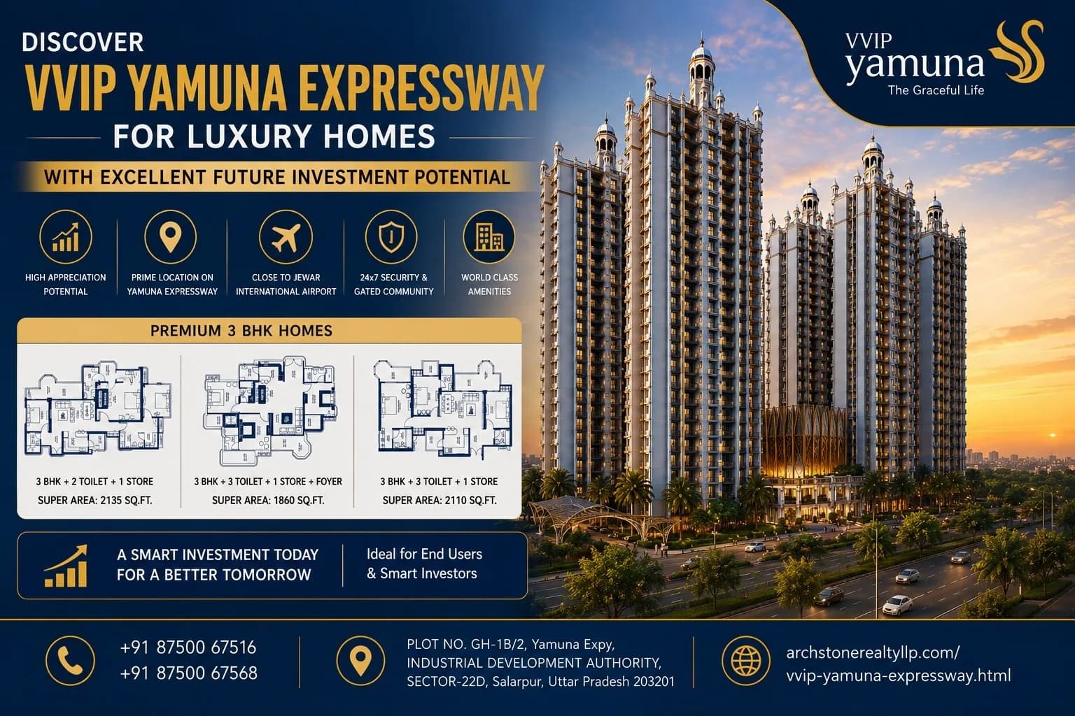 Check Flats Price in VVIP Yamuna and Discover Premium Living in Sector 22D