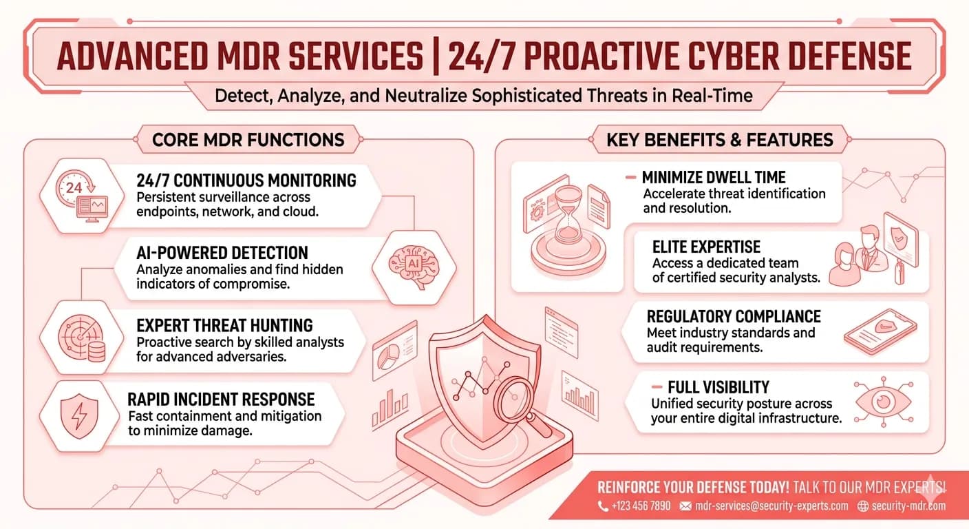 Advanced Managed Detection and Response (MDR) Services | 24/7 Proactive Cyber Defense