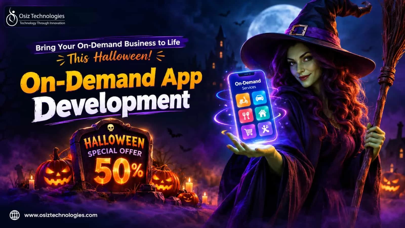 🎃 Grab 50% OFF & Bring Your On-Demand Business to Life This Halloween!