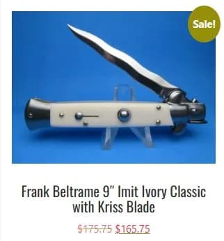 Buy the new-age Italian Stiletto Switchblades that are made with anodized aluminium alloy 