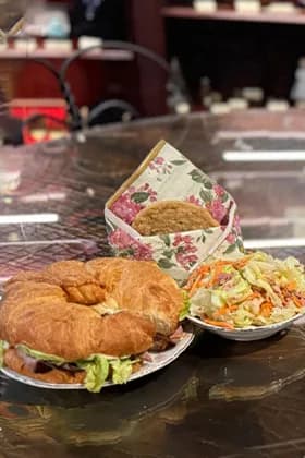 Enjoy Flaky Layers And Savory Fillings Croissant Sandwich