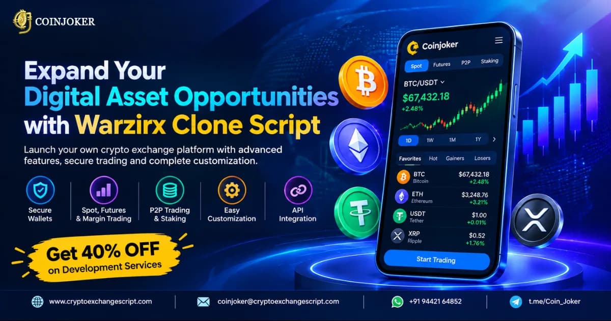 Expand Your Digital Asset Opportunities with Warzirx Clone Script 