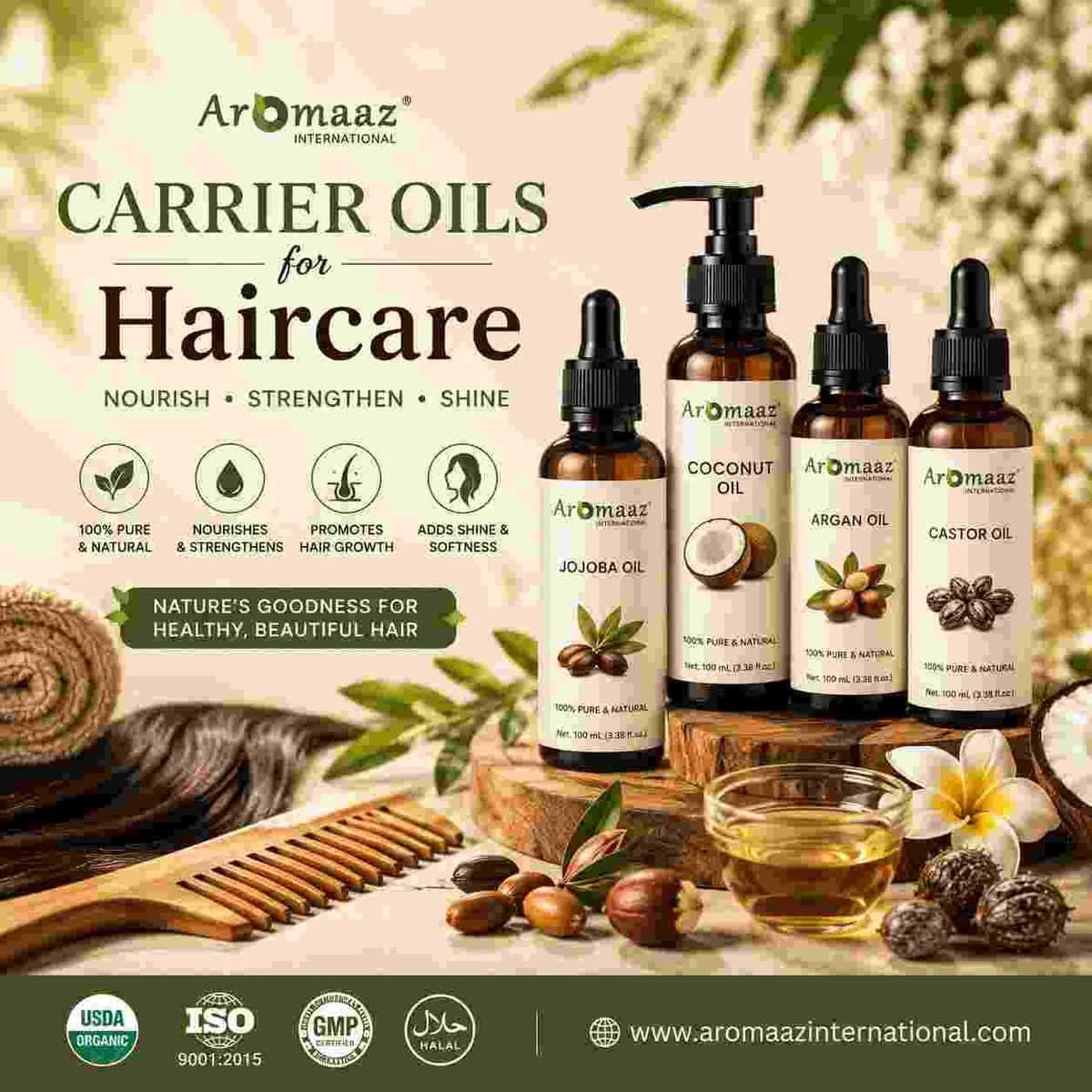  Premium Carrier Oils for Haircare and Natural Product Brands
