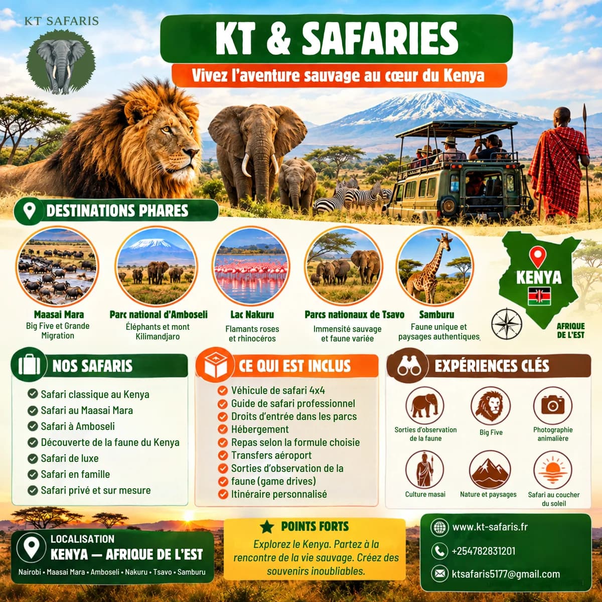 Tour Opérateur Francophone au Kenya et en Tanzanie pour des Safaris sur Mesure et Inoubliables