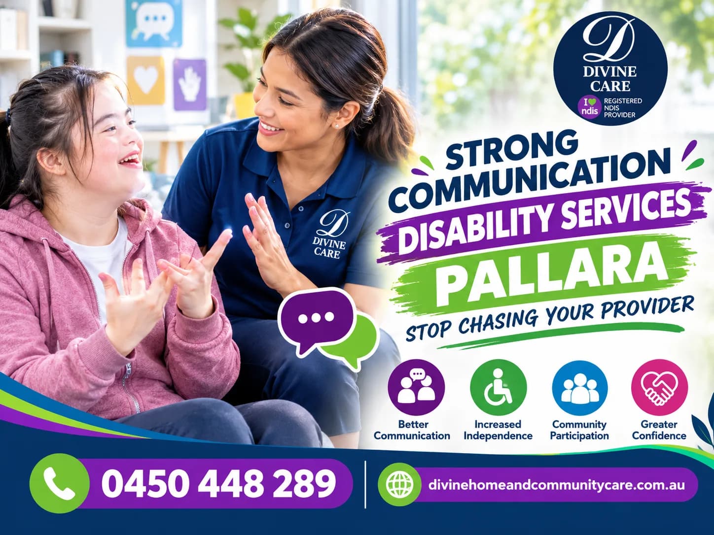 STRONG COMMUNICATION DISABILITY SERVICES PALLARA – STOP CHASING YOUR PROVIDER
