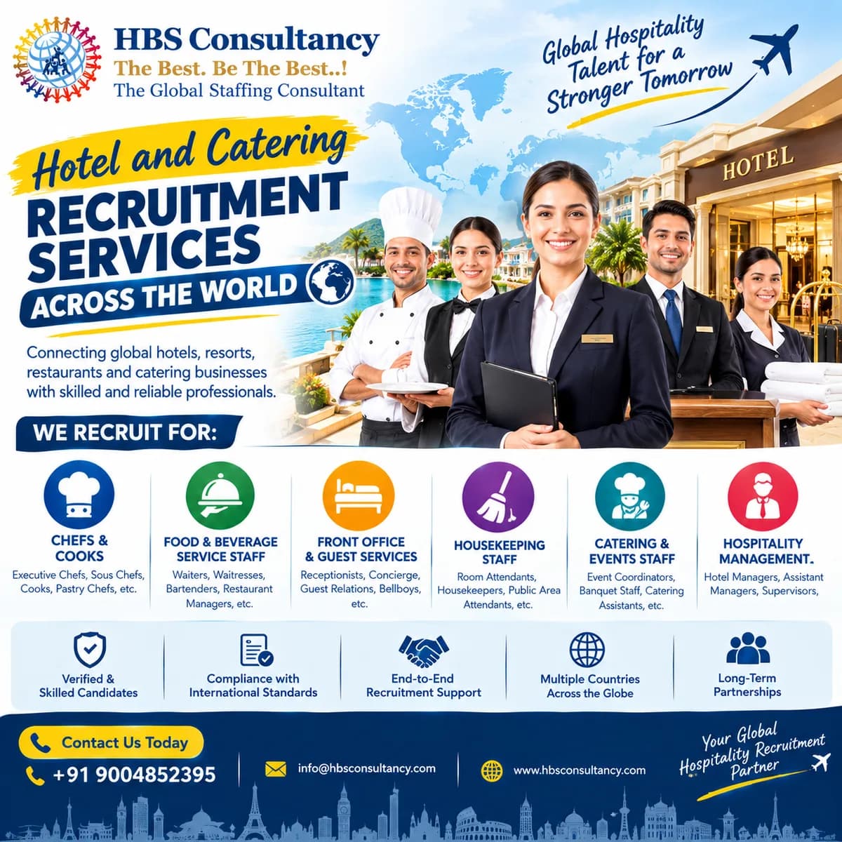 Hotel & Catering Recruitment Services Across Europe