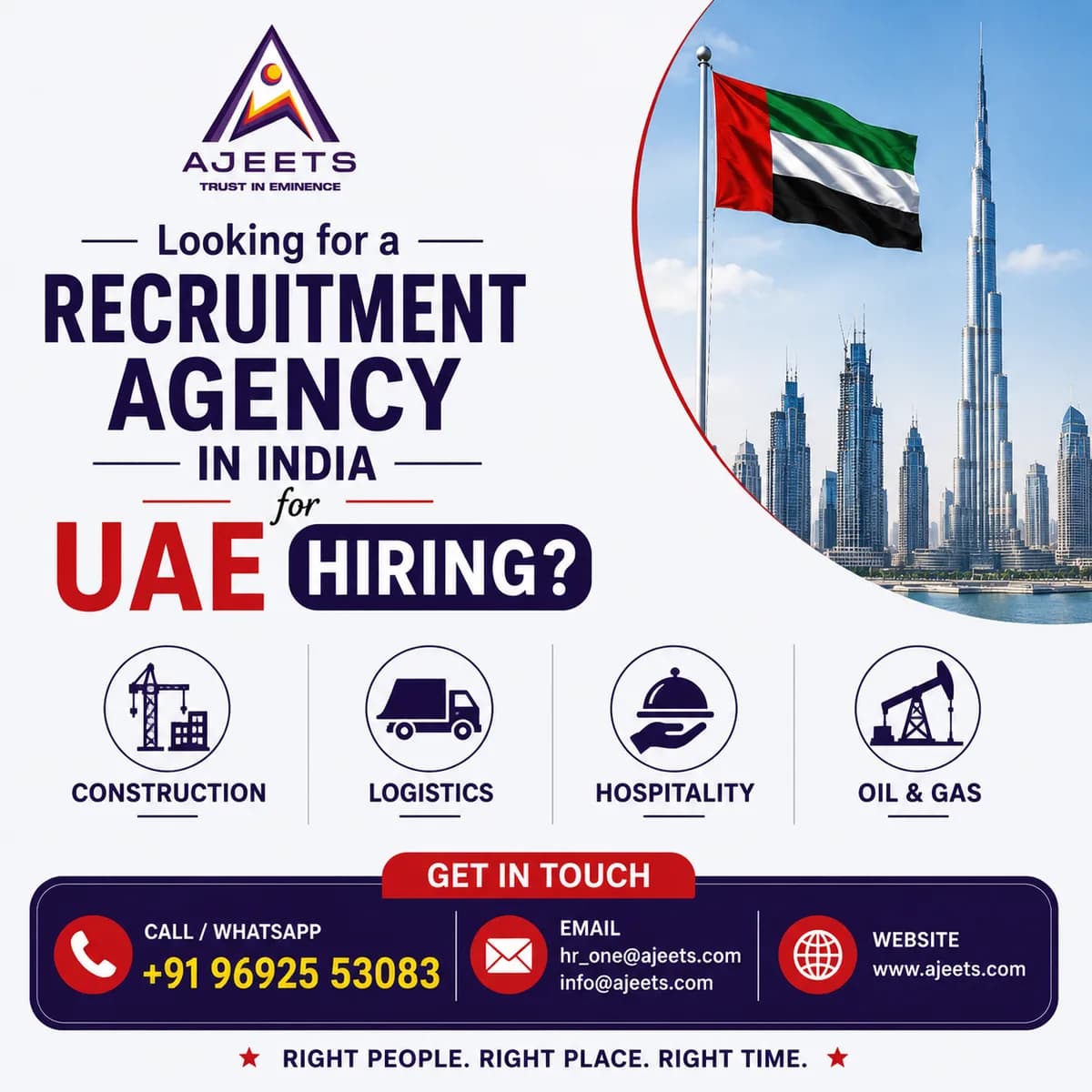 Need Manpower Recruitment Agency in India for UAE Hiring!!!