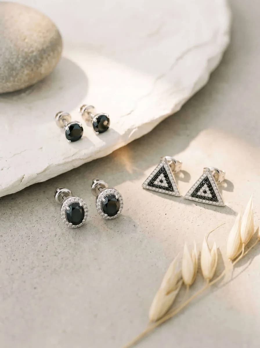 Shop Certified Black Diamond Stud Earrings Online