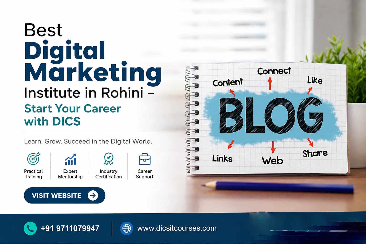 Best Digital Marketing Institute in Rohini – Start Your Career with DICS