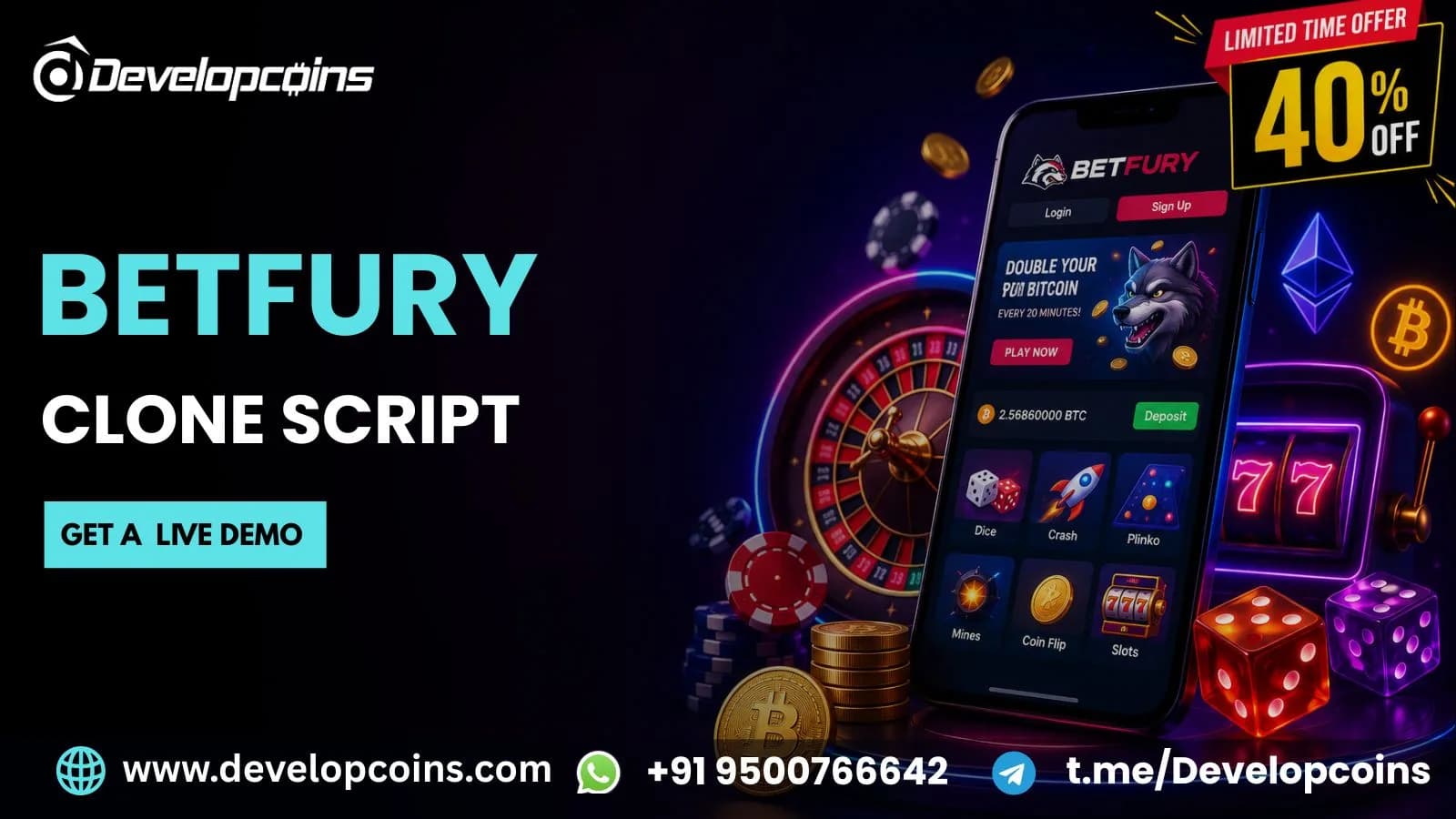 Turn Your Crypto Casino Vision into Reality with a BetFury Clone Script 