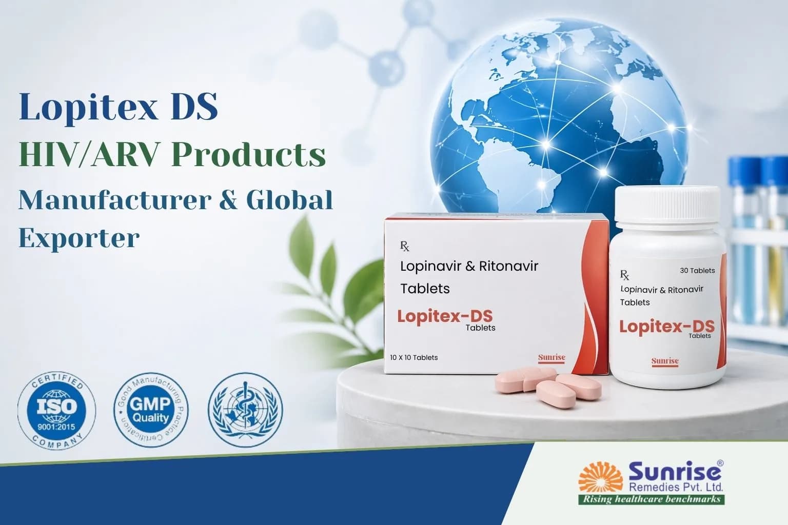 Lopitex DS HIV/ARV Products Manufacturer & Global Exporter