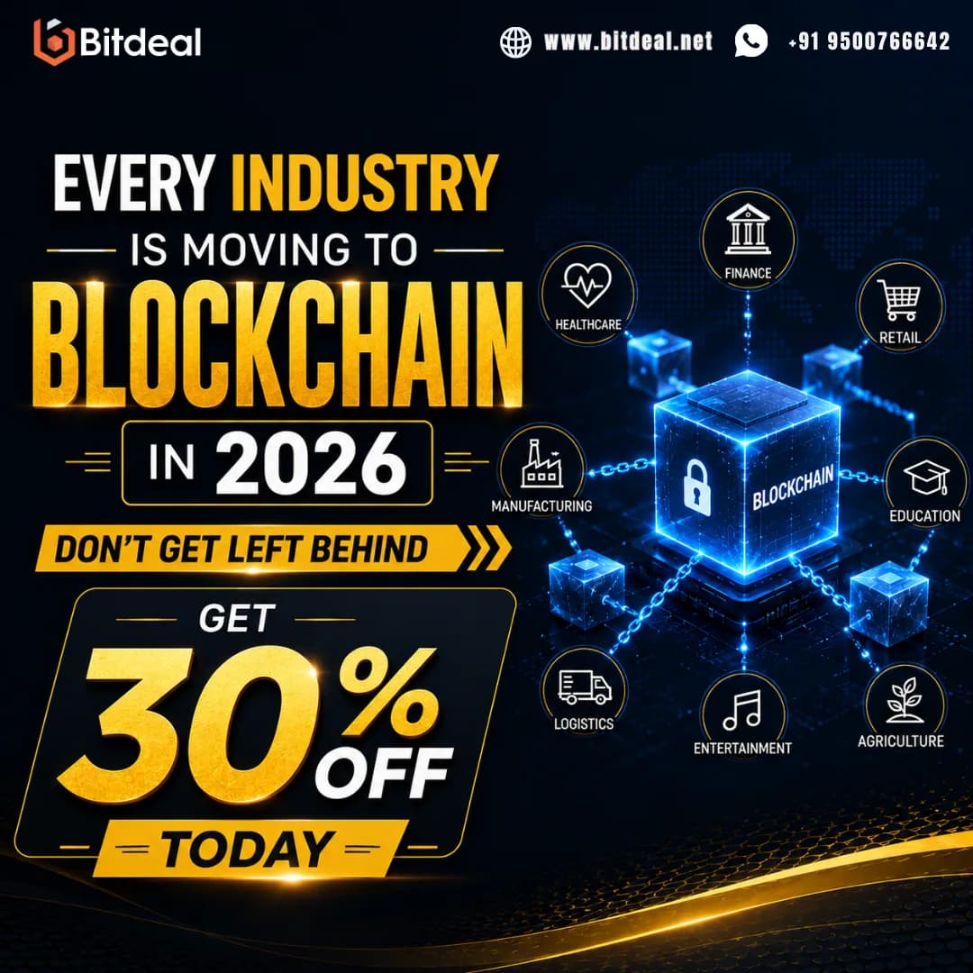 Every Industry is Moving to Blockchain in 2026 - Don't Get Left Behind - Get 30% OFF Today 