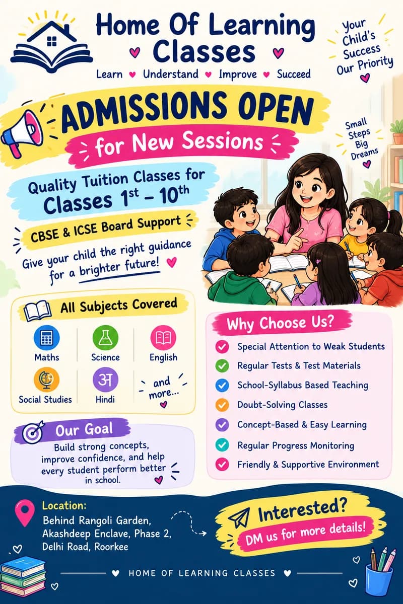 Admissions Open! Give Your Child the Right Learning Start
