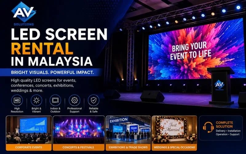 Premium LED Screen Rental in Malaysia for Events & Concerts