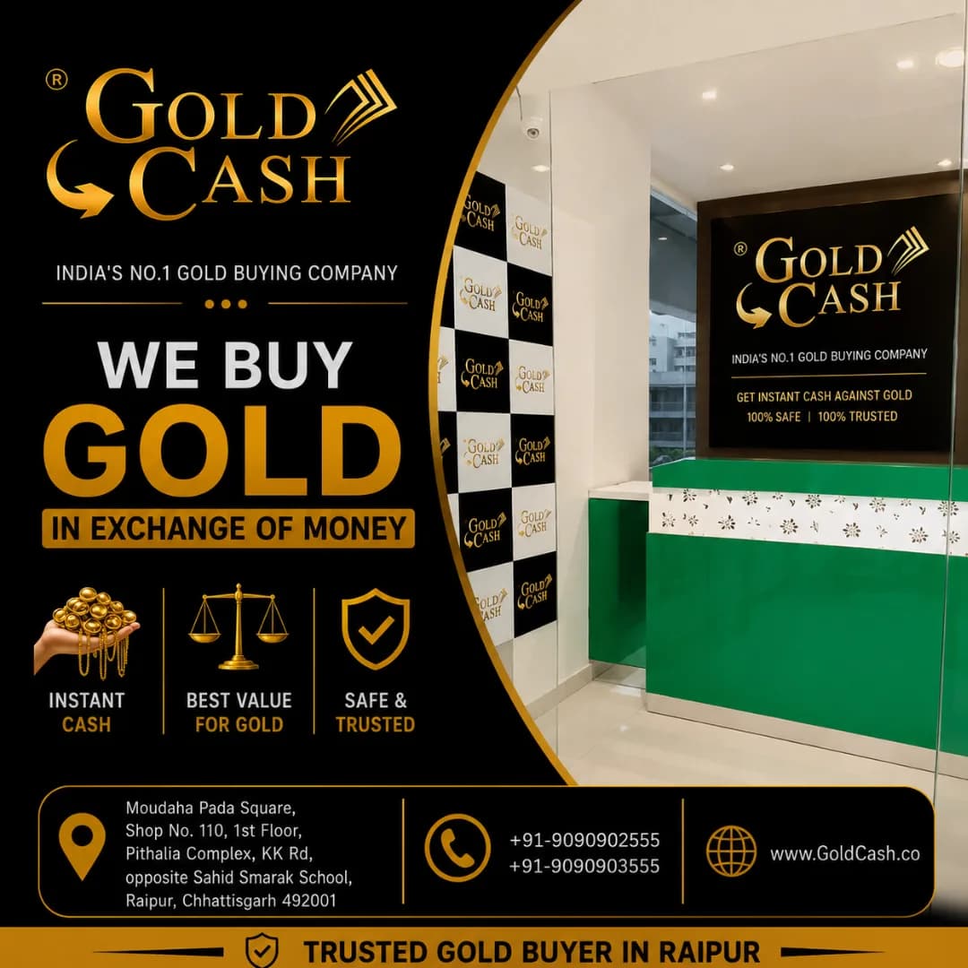 Gold Jewelry Buyer in Raipur - Gold Cash Limited