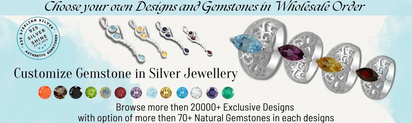 ODM Jewelry Manufacturer 925 Silver Shine