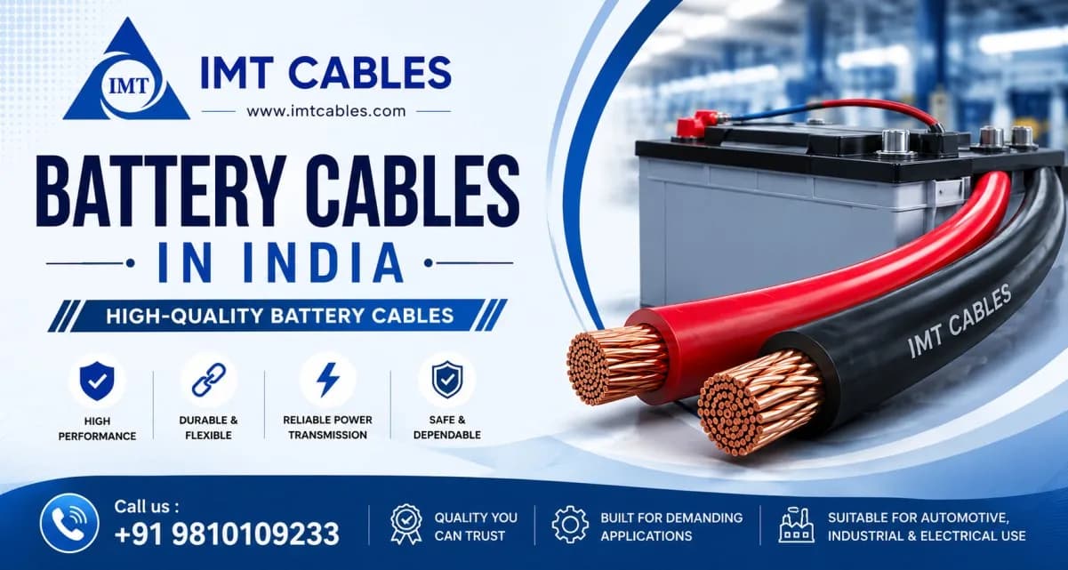 Battery Cables in India | Reliable & Durable Battery Cables | IMT Cables