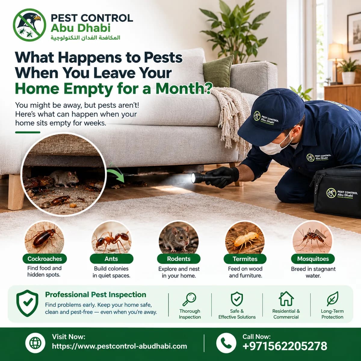 What Happens to Pests When You Leave Your Home Empty for a Month? 