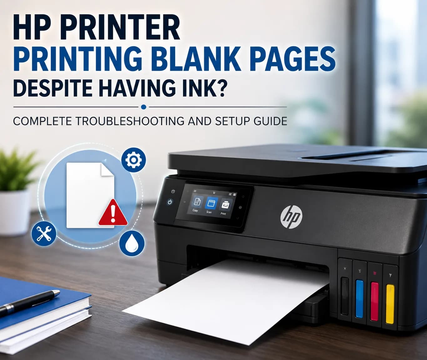 HP Printer Printing Blank Pages Despite Having Ink? Complete Troubleshooting and Setup Guide