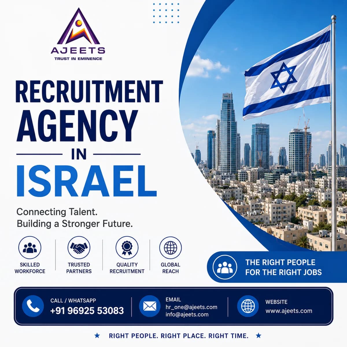AJEETS – Recruitment Agency in Israel for Overseas Manpower Hiring