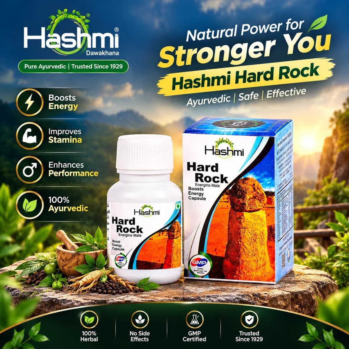 Hashmi Hard Rock Sex Capsule for Men’s Long Time Sex
