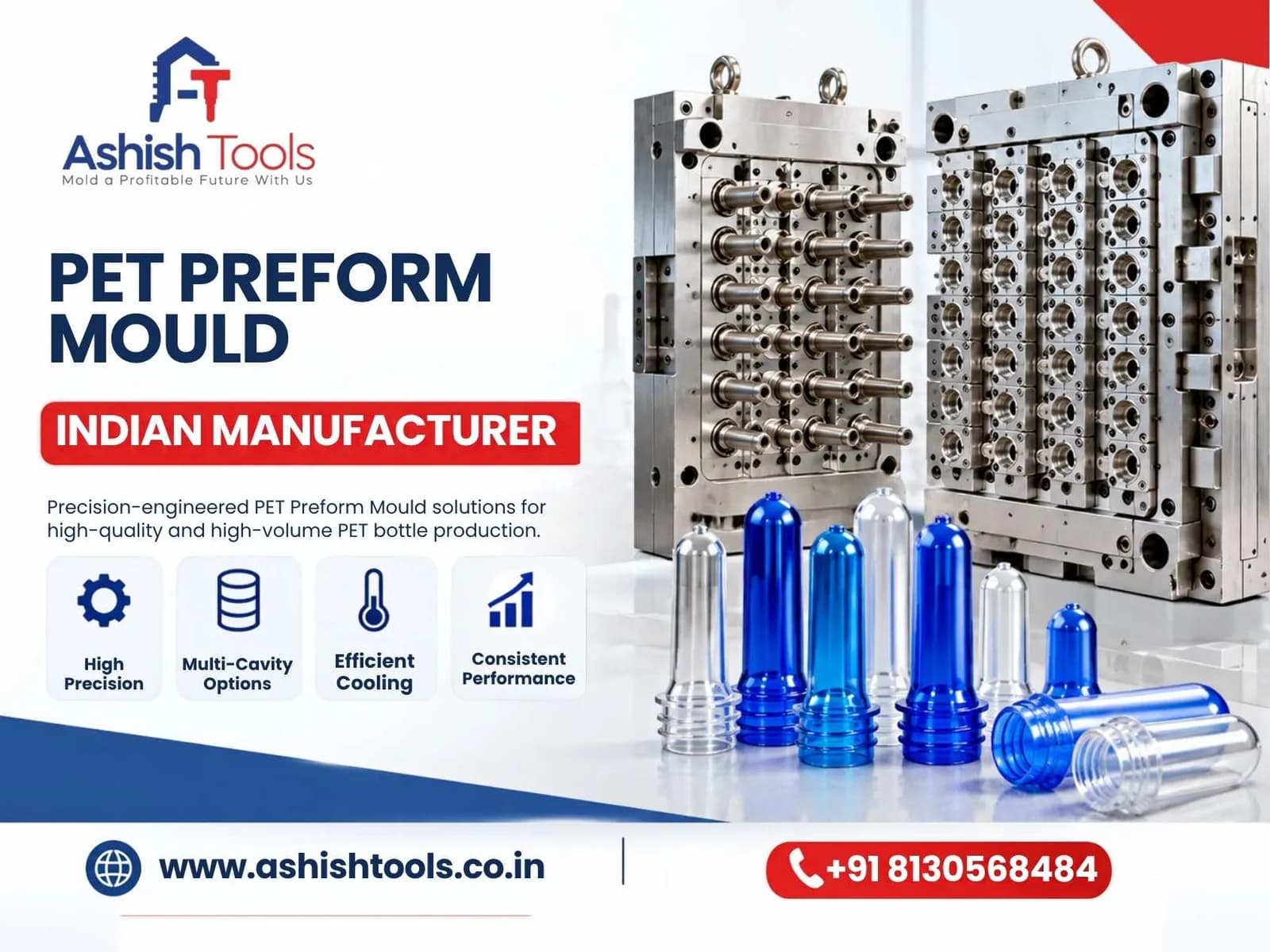 High-Performance PET Preform Mould | Indian Manufacturer 