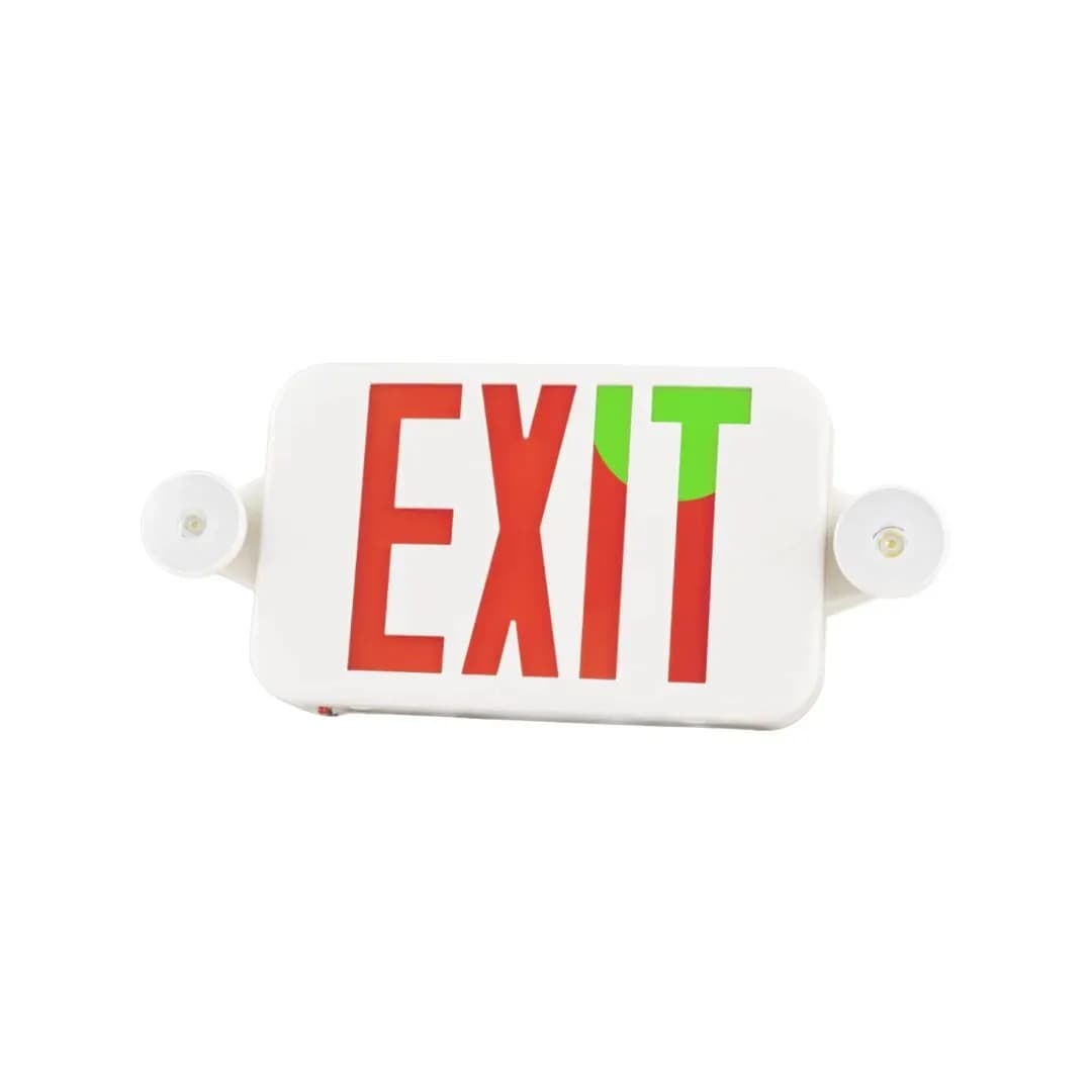 Switchable Emergency Exit Sign Combo – LED Exit Sign with Emergency Lights