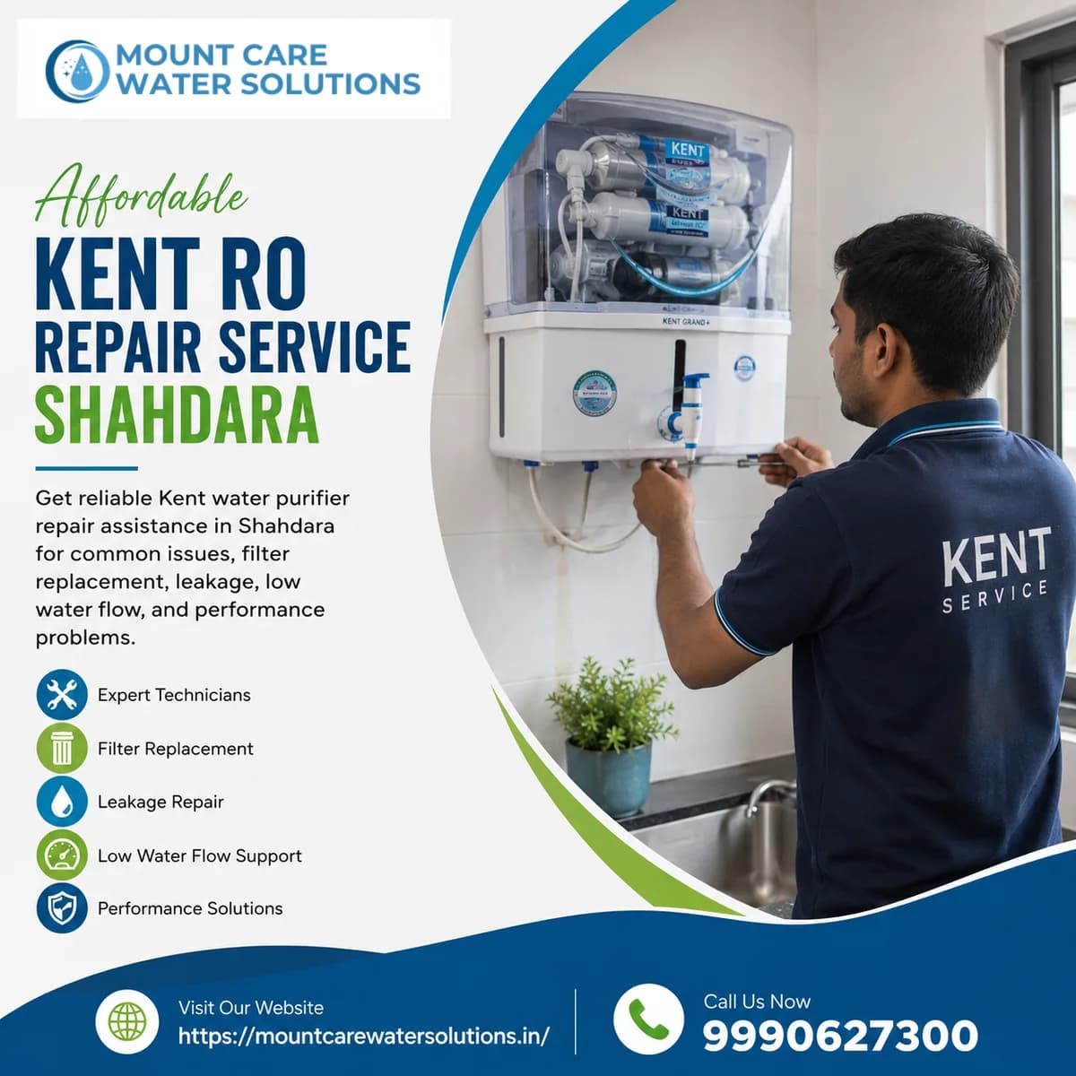 Affordable Kent RO Repair Service Shahdara