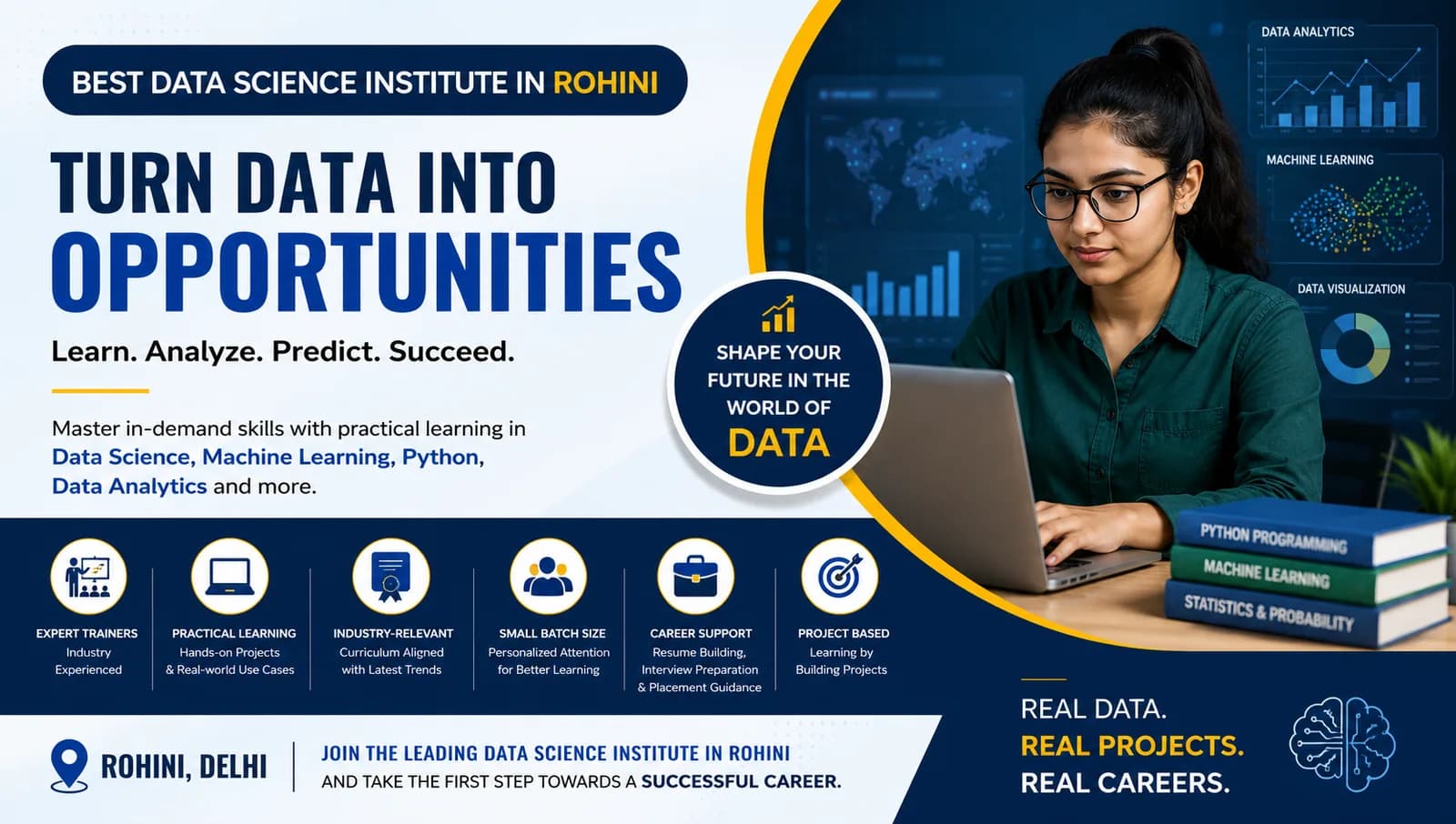 Best Data Science Institute in Rohini for Practical & Career-Focused Learning