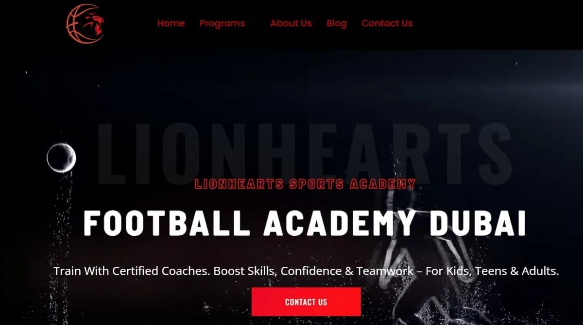 Football Training Dubai for Kids & Adults | LionHeart Sports