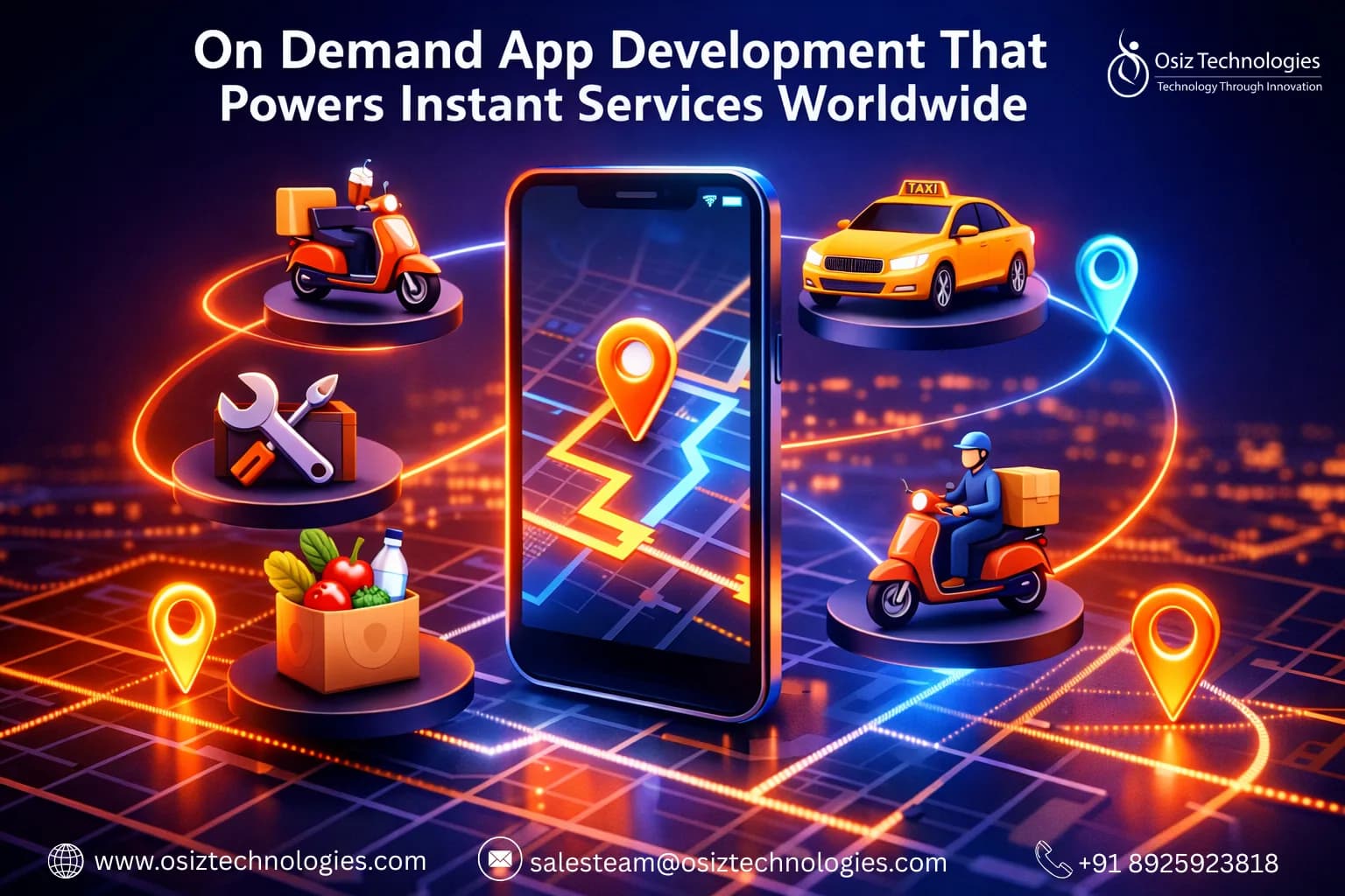 Custom On Demand App Development with Full Support | Osiz