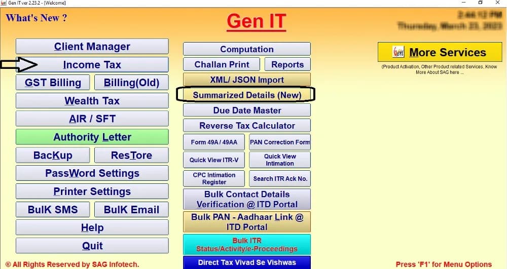 Gen Income Tax Software