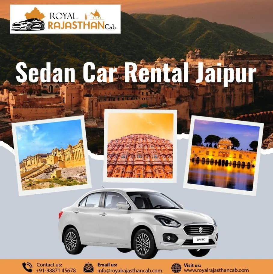 Book Sedan Car Rental Jaipur at Best Price
