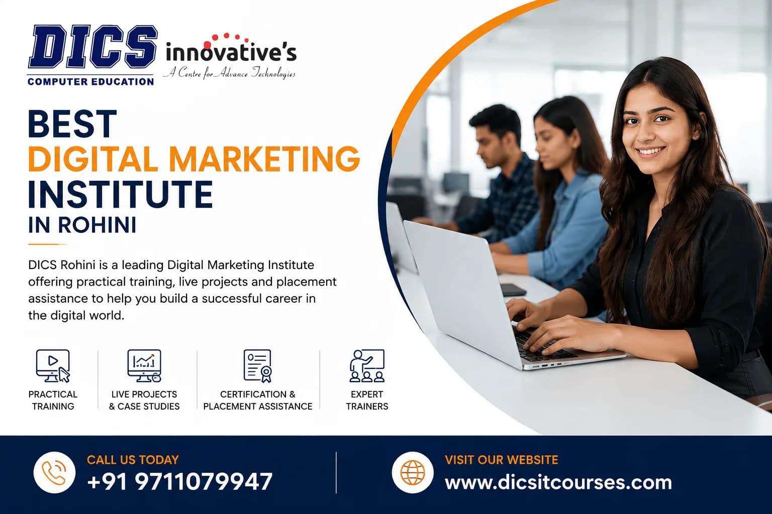 Best Digital Marketing Institute in Rohini for Practical Training