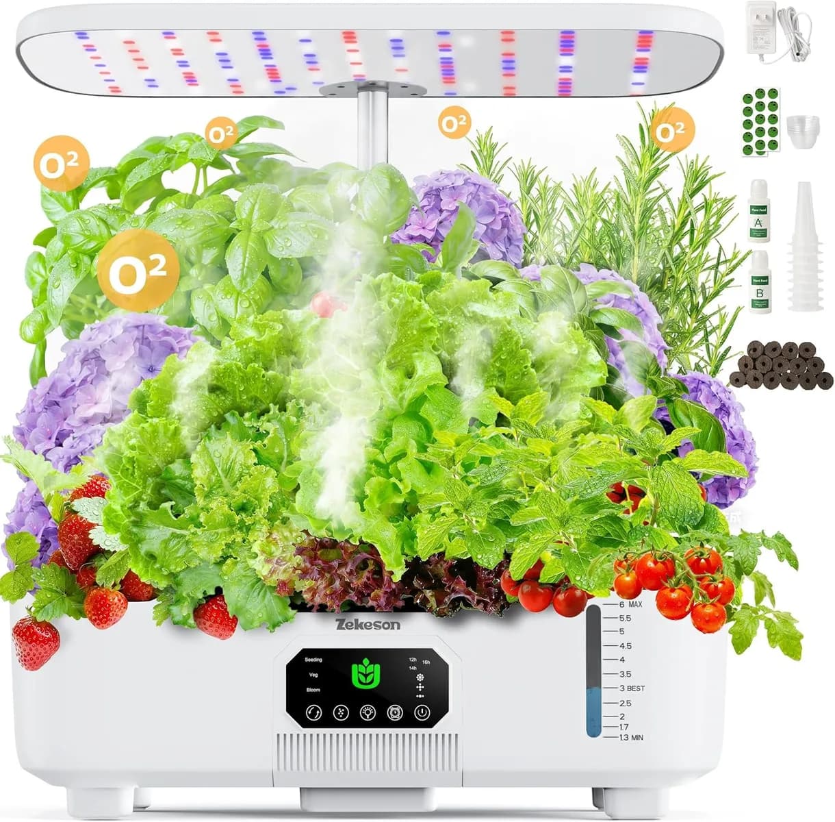 Misting Hydroponic Growing System Kit 15-Pods Indoor