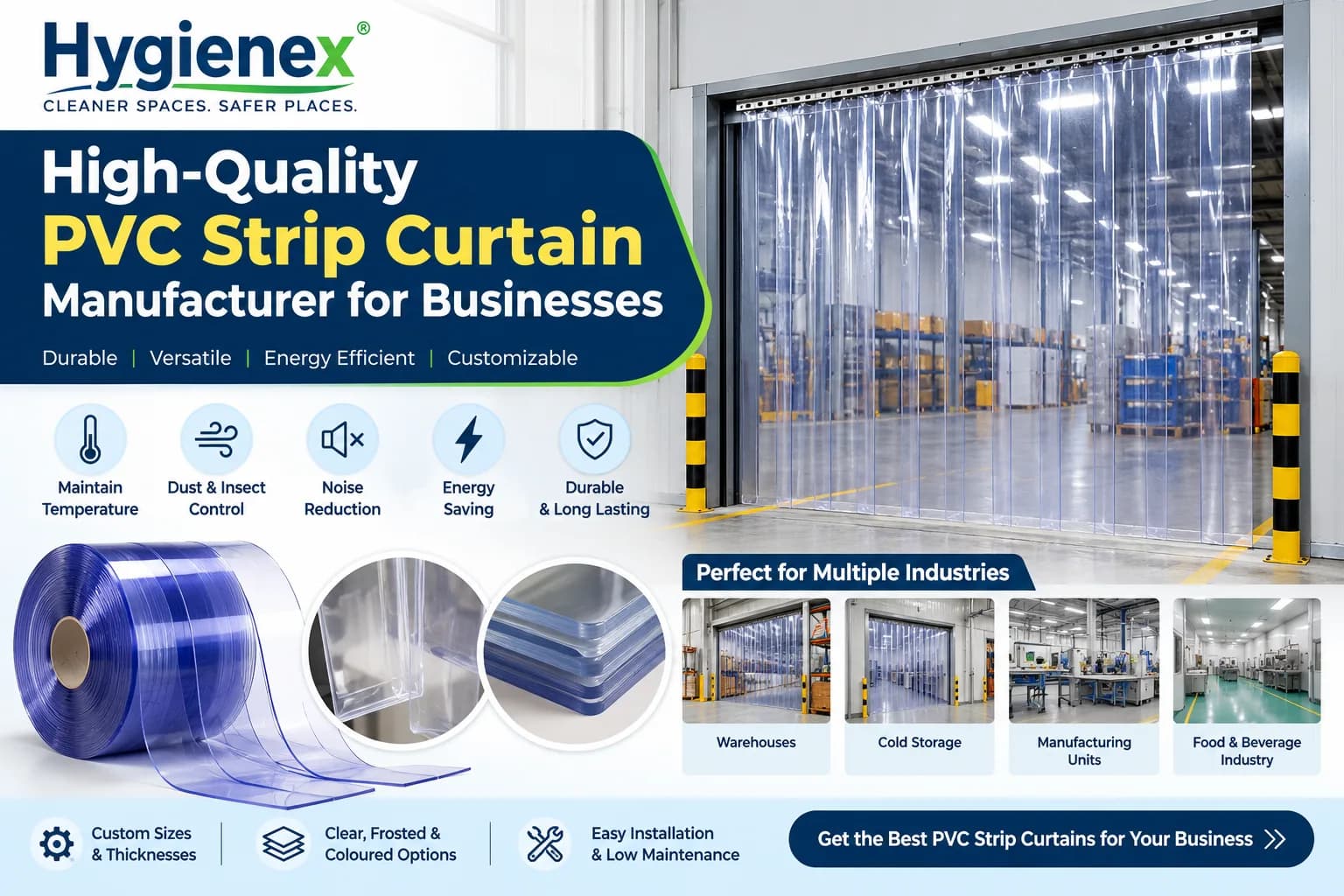 High-Quality PVC Strip Curtain Manufacturer for Businesses