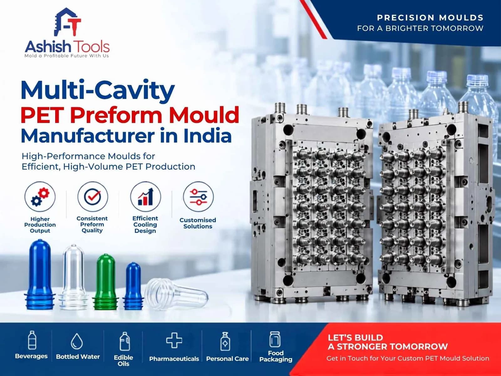 Multi-Cavity PET Preform Mould Manufacturer in India