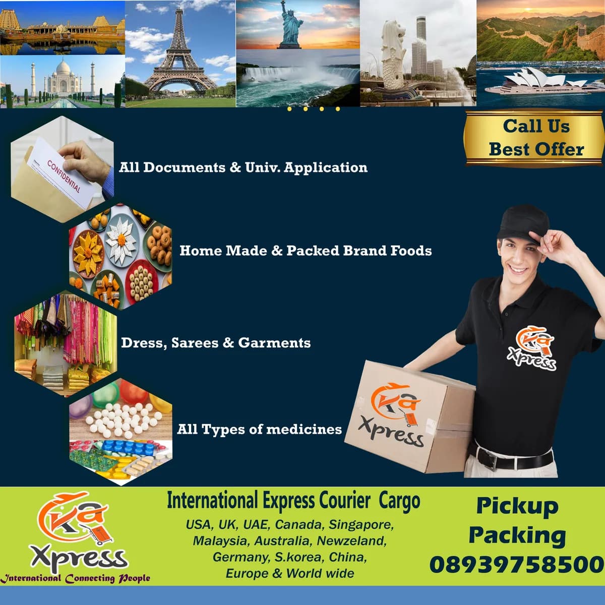 international express courier service velachery