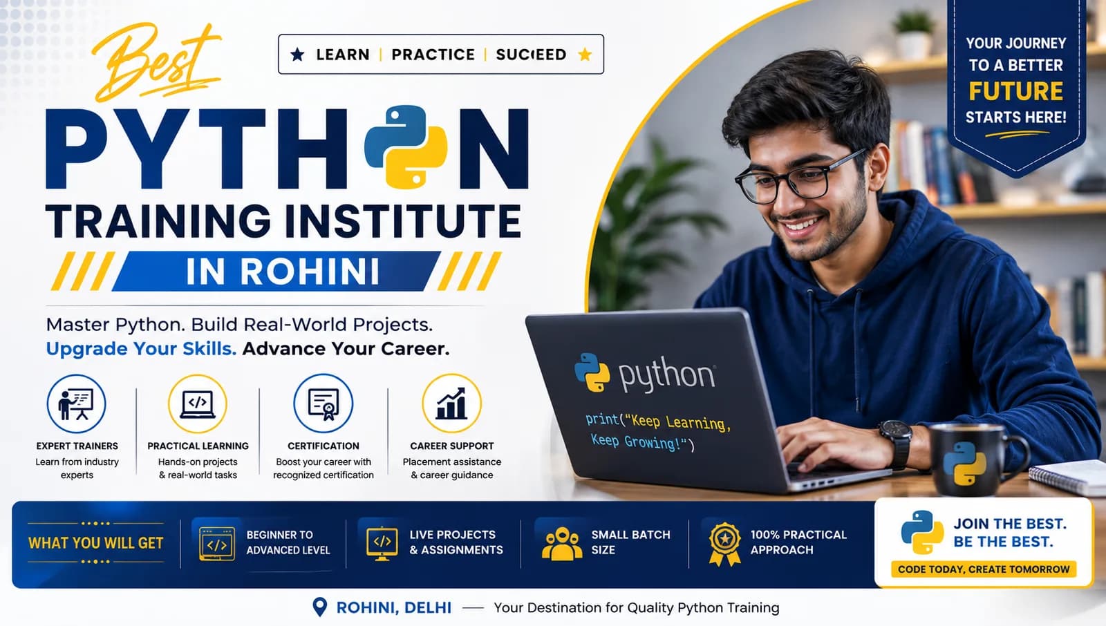 Python Classes in Rohini | From Fundamentals to Real-World Projects 