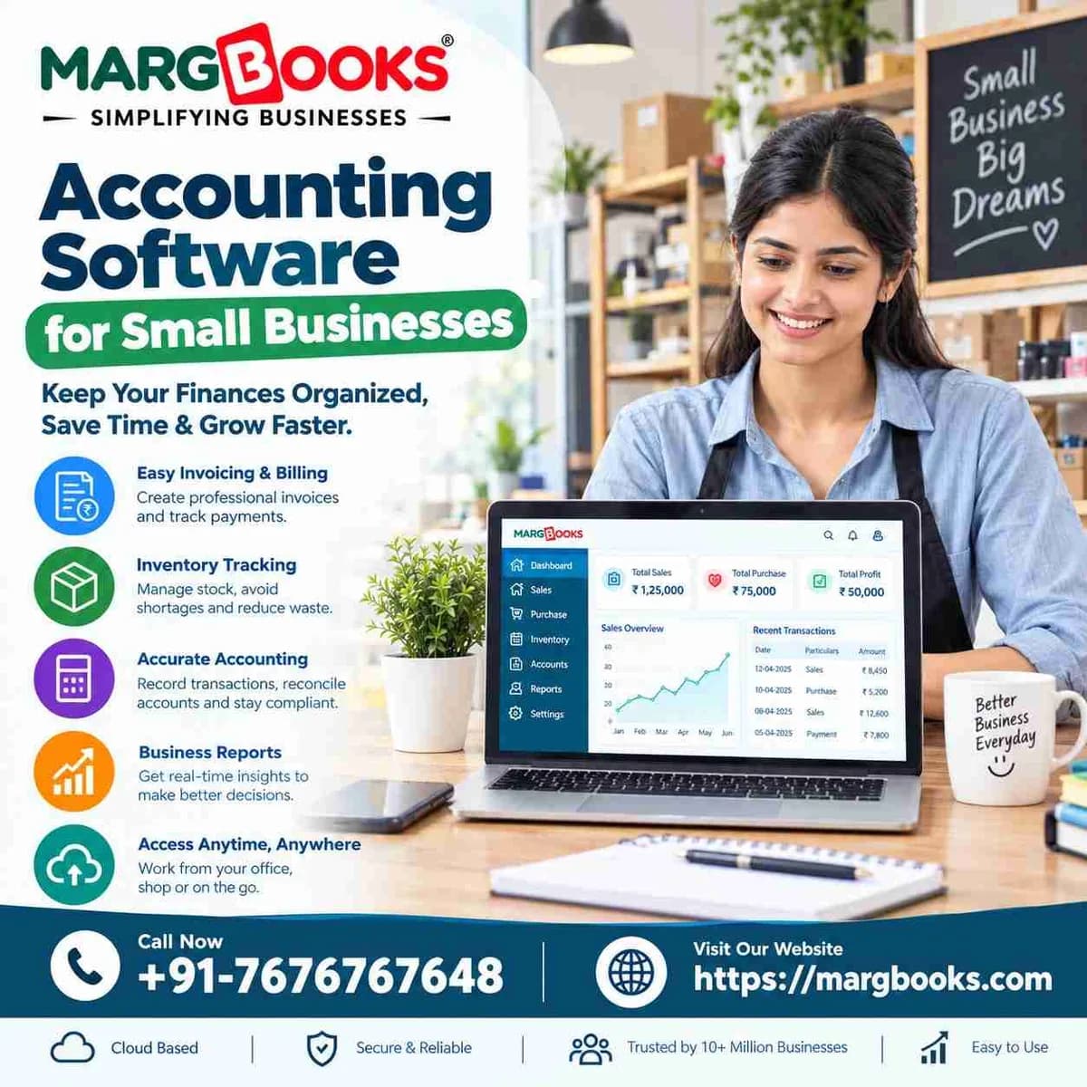 Easy-to-Use Accounting Software for Small Businesses | MargBooks 