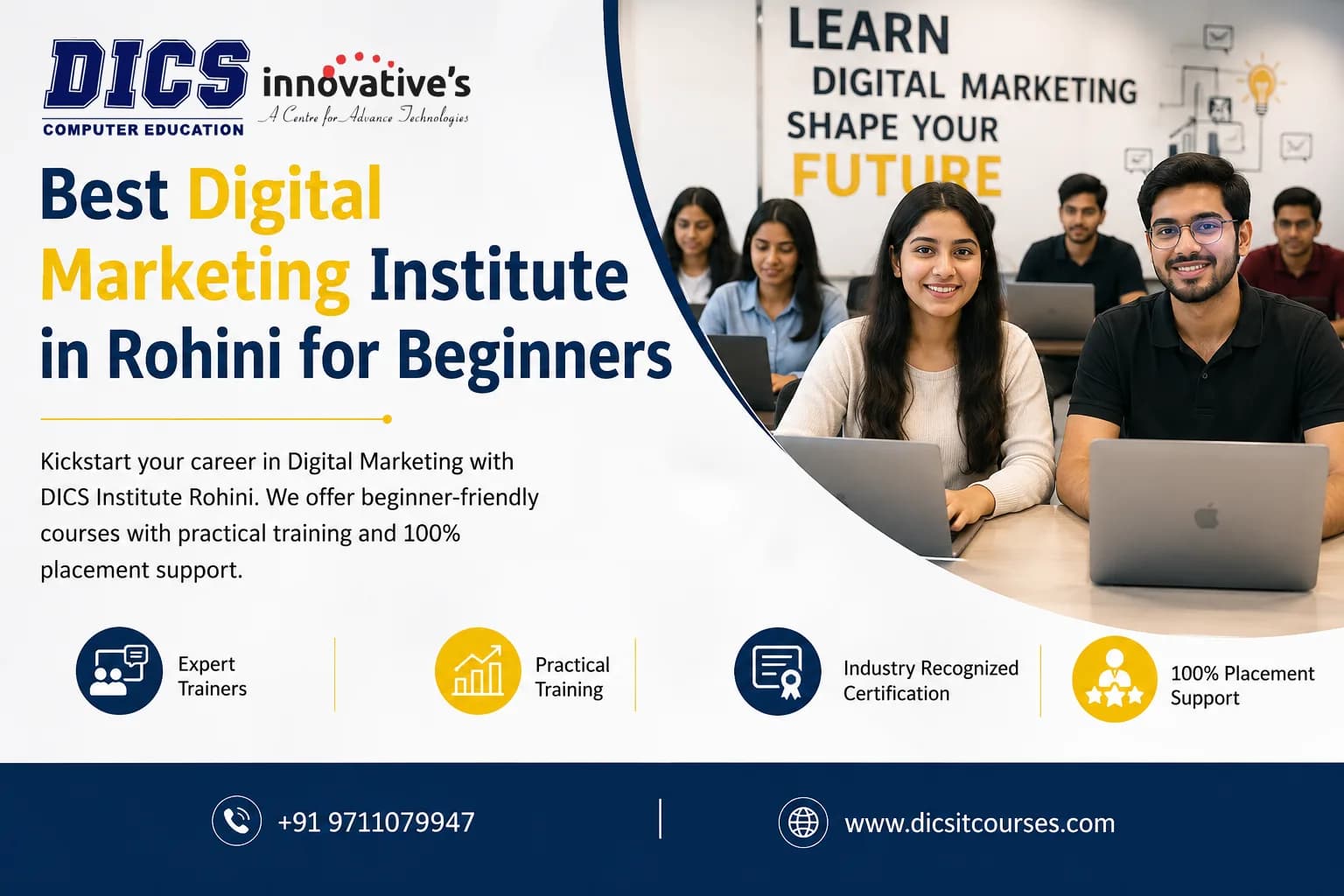 Best Digital Marketing Institute in Rohini with AI Powered