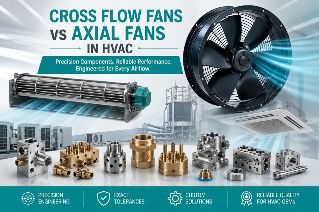 Cross Flow Fans vs Axial Fans in HVAC | Precision Components Manufacturer