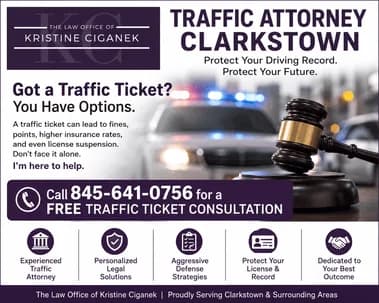 Traffic Attorney Clarkstown – Get a FREE Traffic Ticket Consultation Today