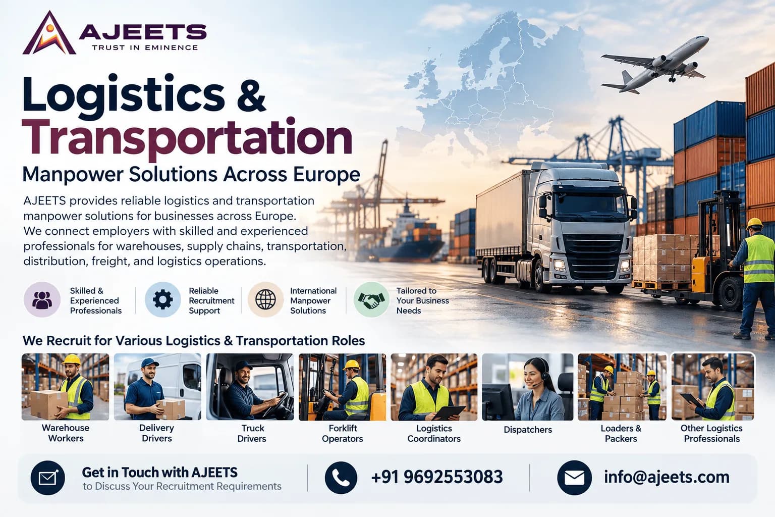 Logistics & Transportation Manpower Solutions Across Europe