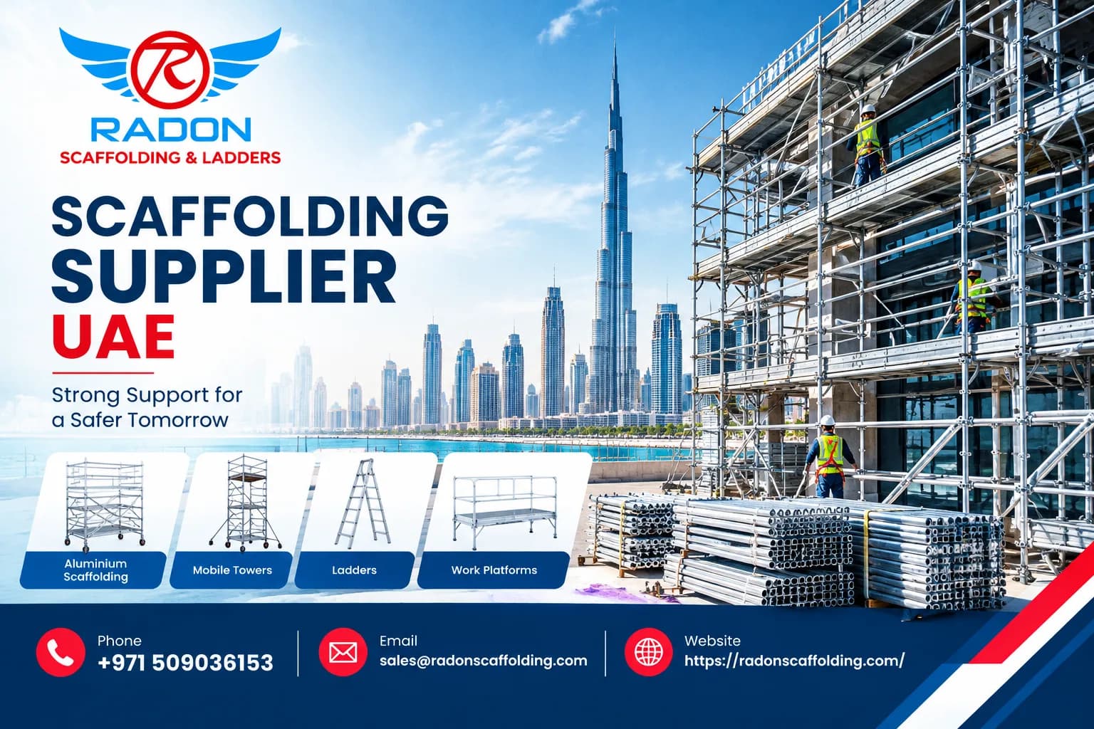 Scaffolding Supplier UAE – Radon Scaffolding & Ladders