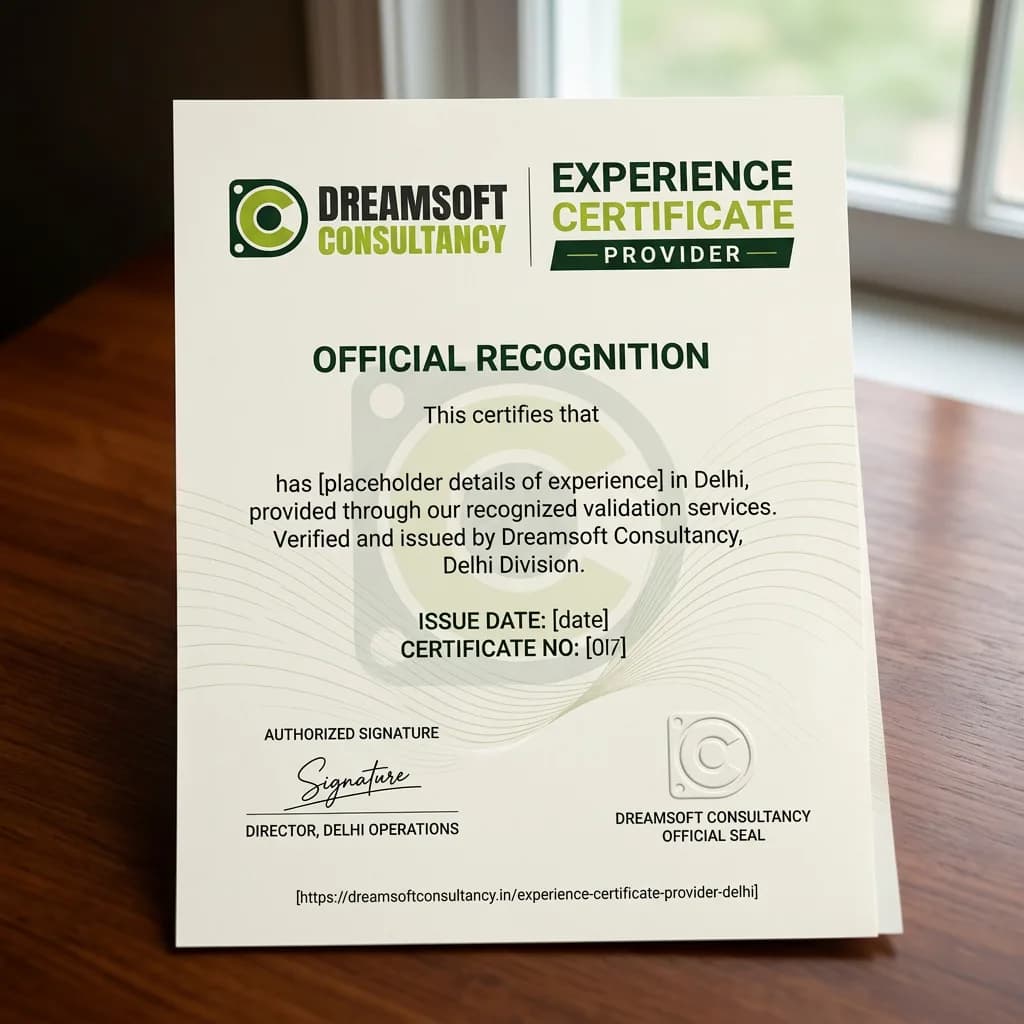 Professional Experience Certificate and Employment Documentation Services